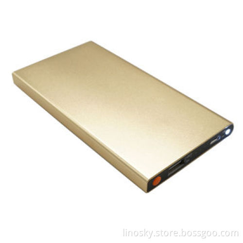 Ultra-thin 9mm thin power bank for smartphone